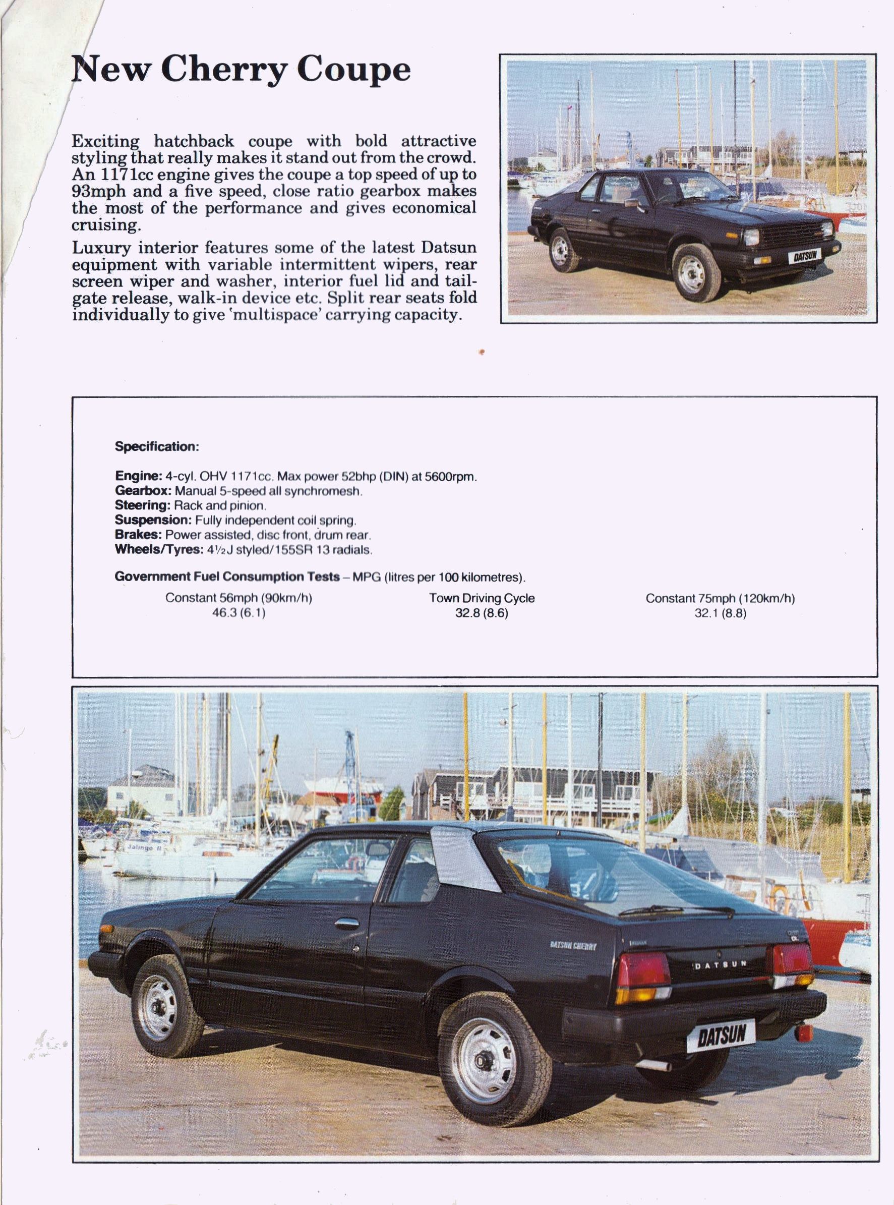 1981 Datsun Range brochure